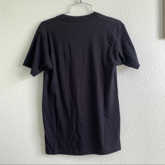 VINTAGE 80s Chess World Cup tee t-shirt top black short sleeve shirt graphic S - Picture 8 of 9